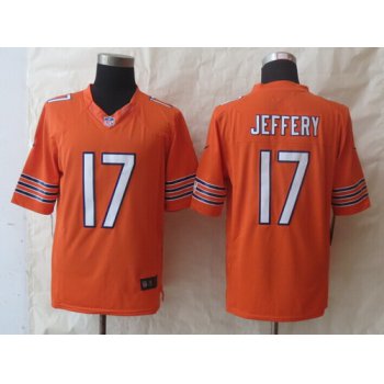 Nike Chicago Bears #17 Alshon Jeffery Orange Limited Jersey