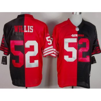 Nike San Francisco 49ers #52 Patrick Willis Red/Black Two Tone Elite Jersey