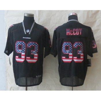 Nike Tampa Bay Buccaneers #93 Gerald McCoy 2014 USA Flag Fashion Black Elite Jersey