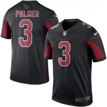 Men's Arizona Cardinals #3 Carson Palmer Nike Black Color Rush Legend Jersey