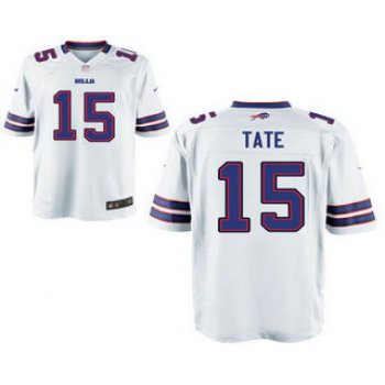 Men's Buffalo Bills #15 Brandon Tate White Road Stitched NFL Nike Elite Jersey