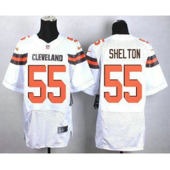 Men's Cleveland Browns #55 Danny Shelton White Stitched NFL New Elite Jersey