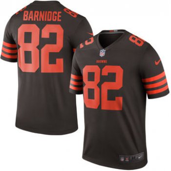 Men's Cleveland Browns #82 Gary Barnidge Nike Brown Color Rush Legend Jersey