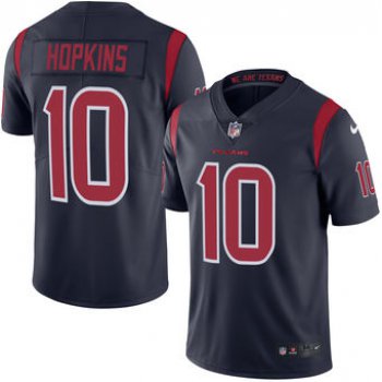 Men's Houston Texans #10 DeAndre Hopkins Nike Navy Color Rush Limited Jersey