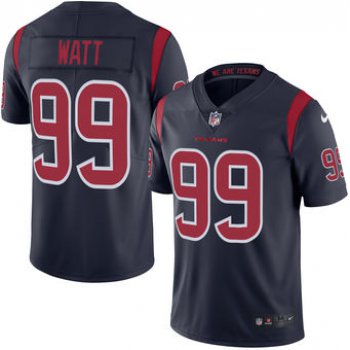 Men's Houston Texans #99 J.J. Watt Nike Navy Color Rush Limited Jersey