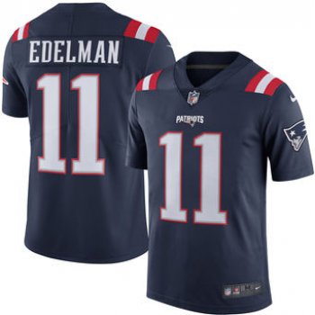 Men's New England Patriots #11 Julian Edelman Nike Navy Color Rush Limited Jersey