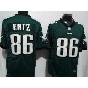 Men's Philadelphia Eagles #86 Zach Ertz Midnight Green Team Color Stitched NFL Nike Game Jersey