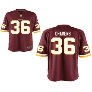 Men's Washington Redskins #36 Su'a Cravens Burgundy Red Team Color Nike Elite Jersey