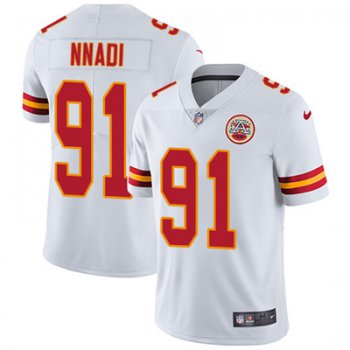 Nike Kansas City Chiefs #91 Derrick Nnadi White Men's Stitched NFL Vapor Untouchable Limited Jersey