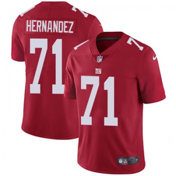 Nike New York Giants #71 Will Hernandez Red Alternate Men's Stitched NFL Vapor Untouchable Limited Jersey