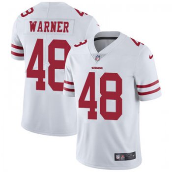 Nike San Francisco 49ers #48 Fred Warner White Men's Stitched NFL Vapor Untouchable Limited Jersey