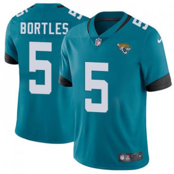 Nike Jacksonville Jaguars #5 Blake Bortles Teal Green Team Color Men's Stitched NFL Vapor Untouchable Limited Jersey