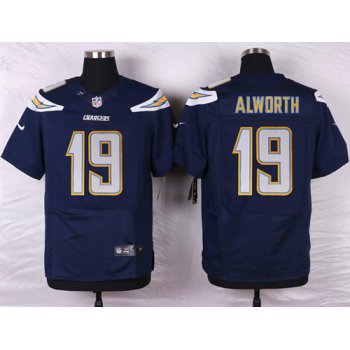 Nike San Diego Chargers #19 Lance Alworth Navy Blue Team Color Men's Stitched NFL New Elite Jersey