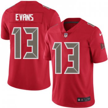 Nike Tampa Bay Buccaneers #13 Mike Evans Red Men's Stitched NFL Limited Rush Jersey