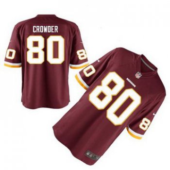 Men's Washington Redskins #80 Jamison Crowder Burgundy Red Team Color NFL Nike Elite Jersey