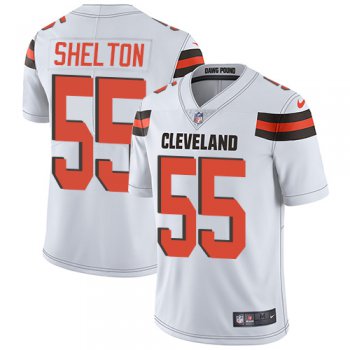 Nike Cleveland Browns #55 Danny Shelton White Men's Stitched NFL Vapor Untouchable Limited Jersey