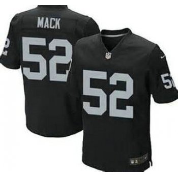 Nike Oakland Raiders #52 Khalil Mack Black Game Jersey