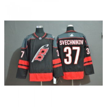 Men Carolina Hurricanes 37 Andrei Svechnikov Black Adidas Jersey