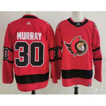 Men's Ottawa Senators #30 Matt Murray Red 2021 Retro Stitched NHL Jersey