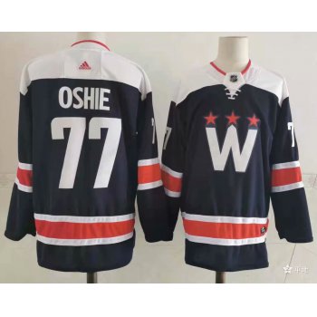 Men's Washington Capitals #77 T.J. Oshie NEW Navy Blue Adidas Stitched NHL Jersey