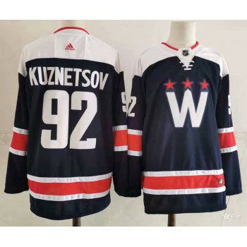 Men's Washington Capitals #92 Evgeny Kuznetsov NEW Navy Blue Adidas Stitched NHL Jersey