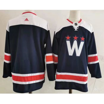 Men's Washington Capitals Blank NEW Navy Blue Adidas Stitched NHL Jersey