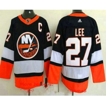 Men's new york islanders #27 anders lee navy 2021 reverse retro authentic jersey