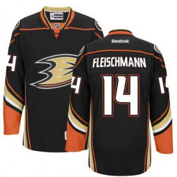 Men's Anaheim Ducks #14 Tomas Fleischmann Black Third Jersey