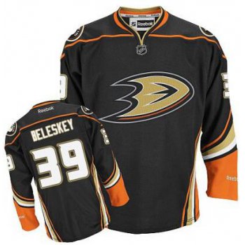 Men's Anaheim Ducks #39 Matt Beleskey Black Third Jersey