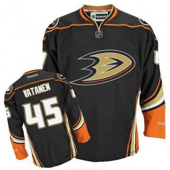 Men's Anaheim Ducks #45 Sami Vatanen Black Third Jersey