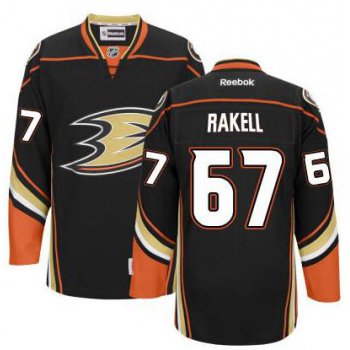 Men's Anaheim Ducks #67 Rickard Rakell Black Third Jersey