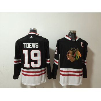 Men's Chicago Blackhawks #19 Jonathan Toews NEW Black Adidas Stitched NHL Jersey