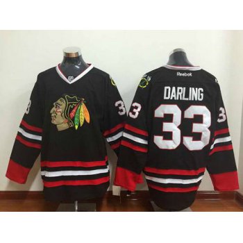 Men's Chicago Blackhawks #33 Scott Darling Black Jersey