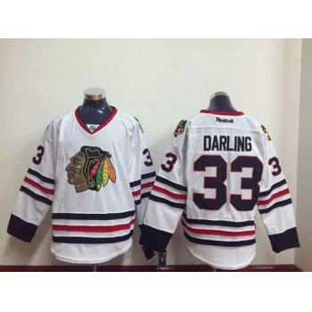 Men's Chicago Blackhawks #33 Scott Darling White Jersey