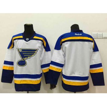 Men's St. Louis Blues Blank 2014 White Jersey