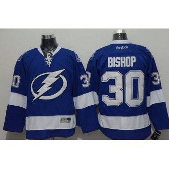 Men's Tampa Bay Lightning #30 Ben Bishop Blue Jersey