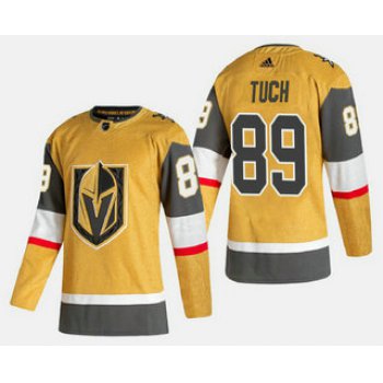 Men's Vegas Golden Knights #89 Alex Tuch Gold 2020-21 Alternate Stitched Adidas Jersey