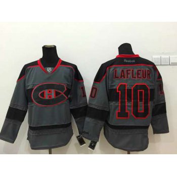 Montreal Canadiens #10 Guy Lafleur Charcoal Gray Jersey