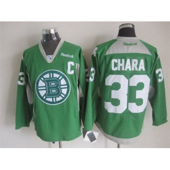 Boston Bruins #33 Zdeno Chara 2014 Training Green Jersey