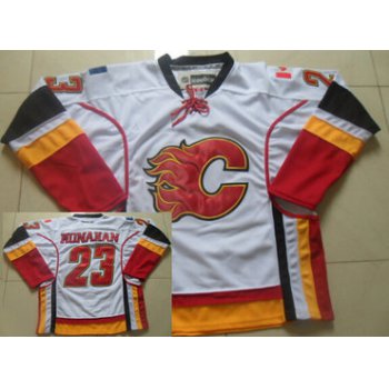 Calgary Flames #23 Sean Monahan White Jersey