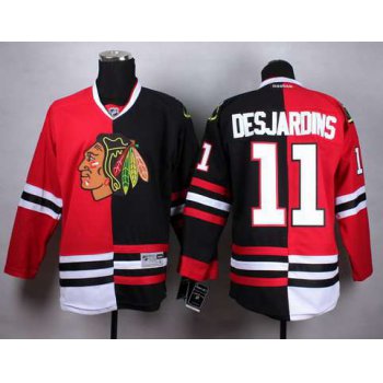 Chicago Blackhawks #11 Andrew Desjardins Red/Black Two Tone Jersey