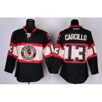 Chicago Blackhawks #13 Daniel Carcillo Black Third Jersey