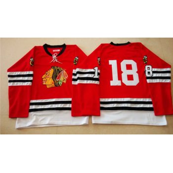 Chicago Blackhawks #18 Denis Savard 1960-61 Red Vintage Jersey