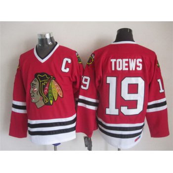 Chicago Blackhawks #19 Jonathan Toews Red Throwback CCM Jersey