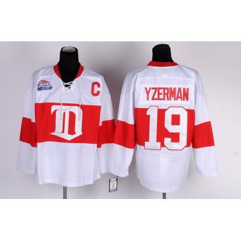 Detroit Red Wings #19 Steve Yzerman White Winter Classic Jersey