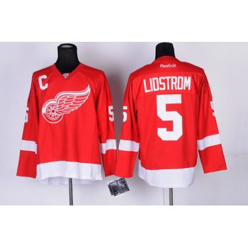 Detroit Red Wings #5 Nicklas Lidstrom Red Jersey