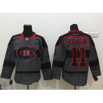 Montreal Canadiens #11 Brendan Gallagher Charcoal Gray Jersey