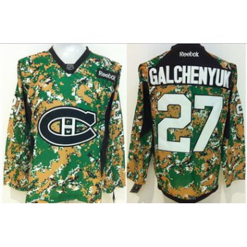 Montreal Canadiens #27 Alex Galchenyuk 2014 Camo Jersey