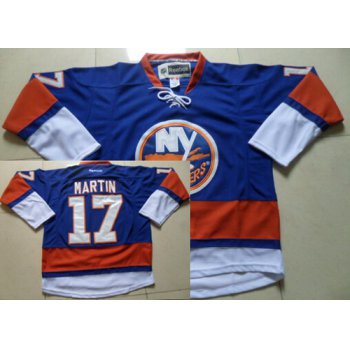 New York Islanders #17 Matt Martin Light Blue Jersey