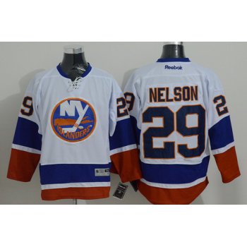 New York Islanders #29 Brock Nelson White Jersey